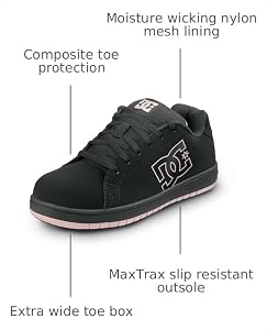 Amazon.com: DC Womens Black/Pink Gaveler Work MaxTrax Composite